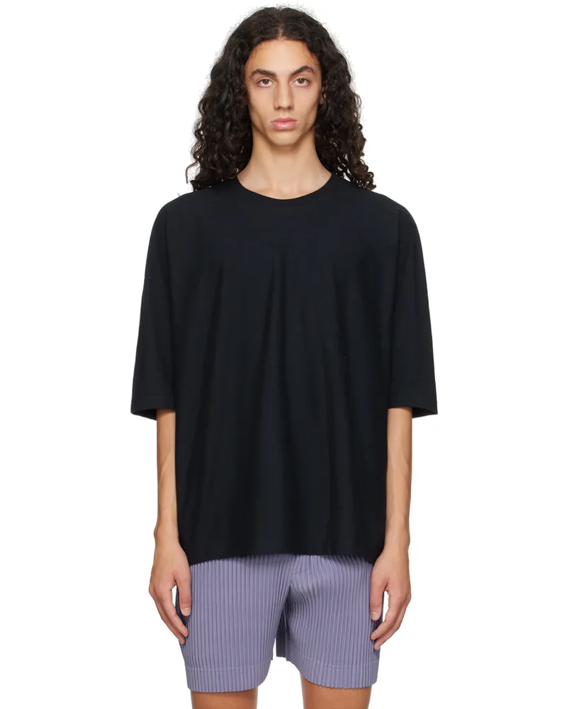 Issey Miyake Black Release-T Basic T-Shirt 15-black