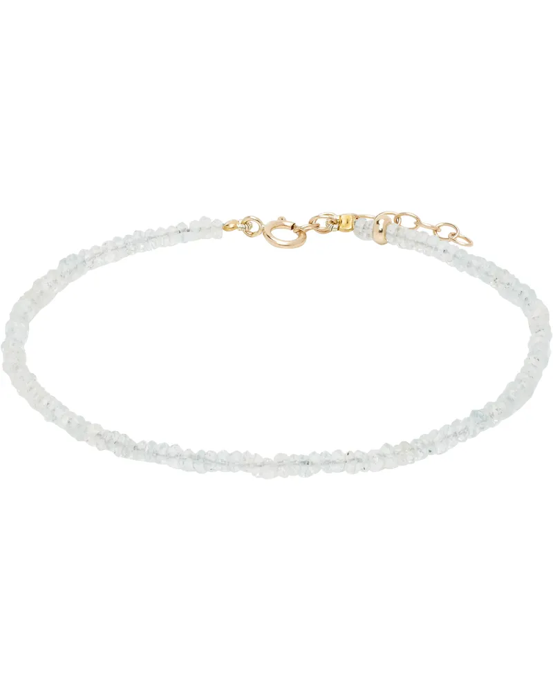 JIA JIA Blue Birthstone March Aquamarine Bracelet 14k