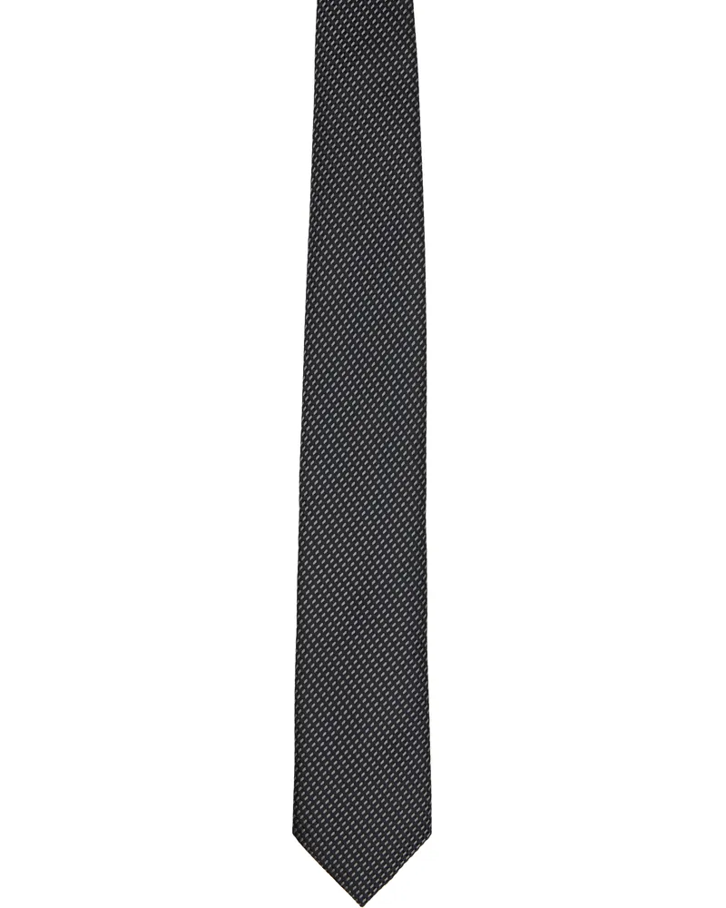 Tom Ford Black Tonal Alternate Weave 8 cm Tie Lb999black