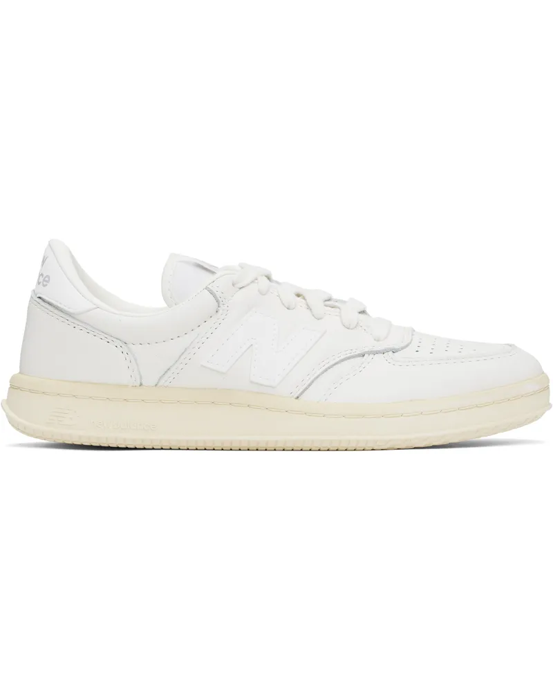 New Balance White T500 Sneakers Sea