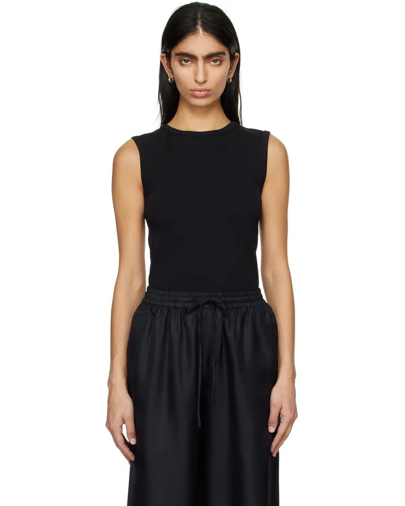 Róhe Black Crewneck Tank Top 138
