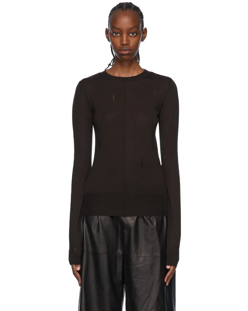 Amiri Brown Cashmere Sweater 210