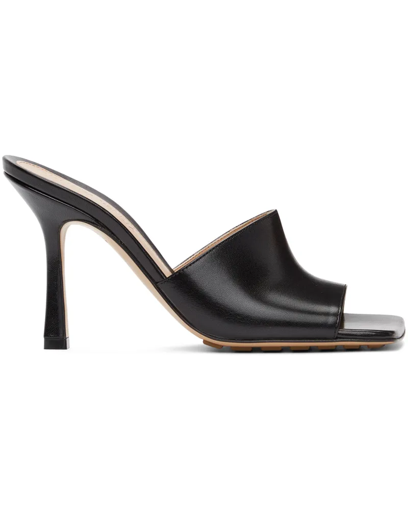 Bottega Veneta Black Stretch Heeled Mules 1000
