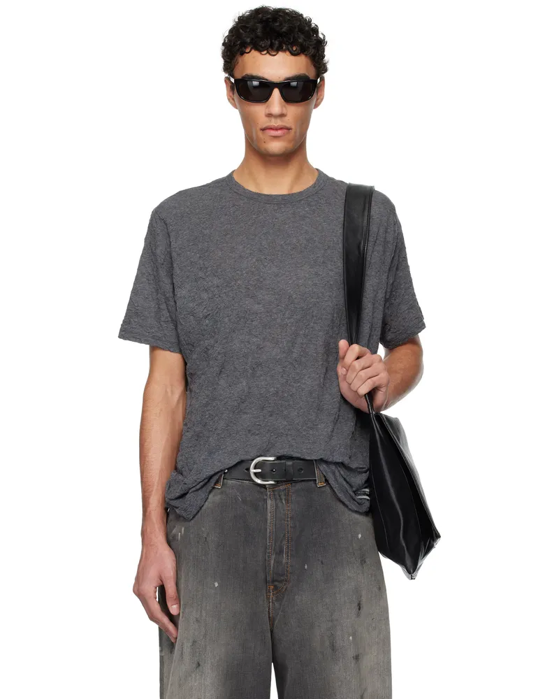 Our Legacy Gray New Box T-shirt Anthracite