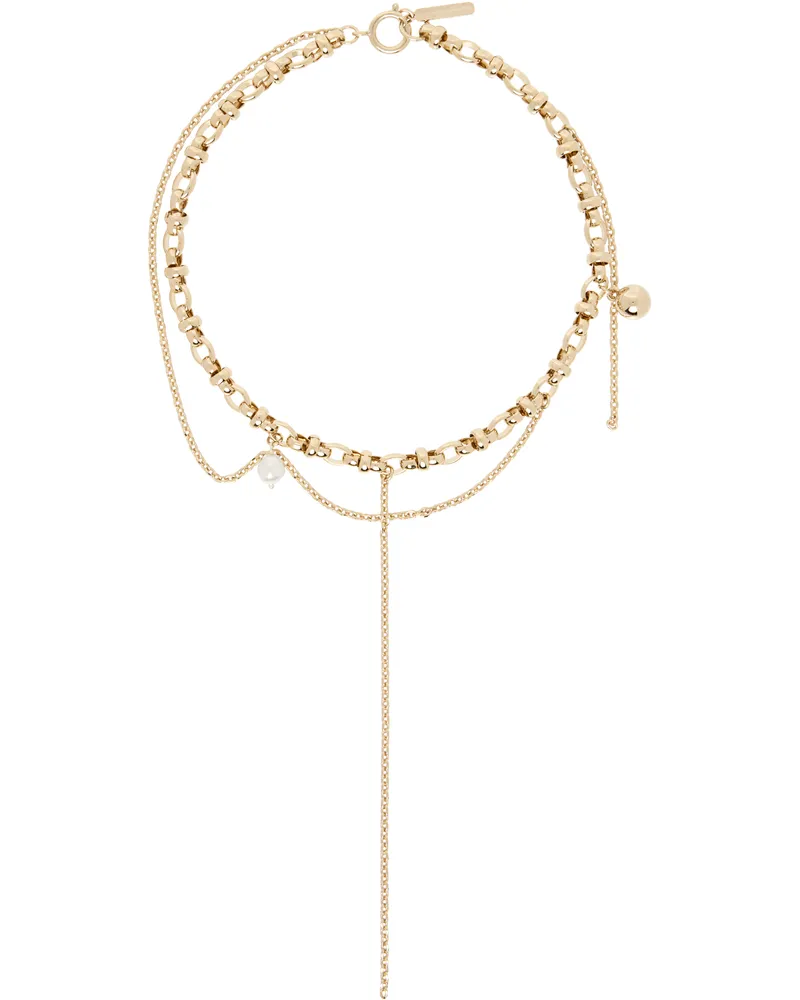 Justine Clenquet SSENSE Exclusive Gold Winona Necklace Gold