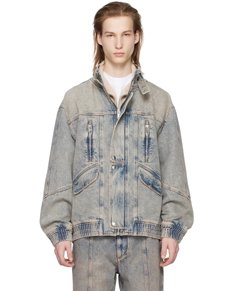 Isabel Marant Blue Jakito Denim Jacket 40ph