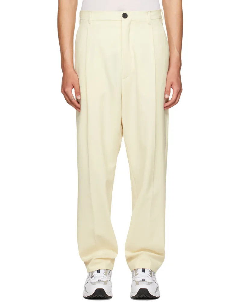 LU'U DAN SSENSE Exclusive Off-White Tailored Trousers White