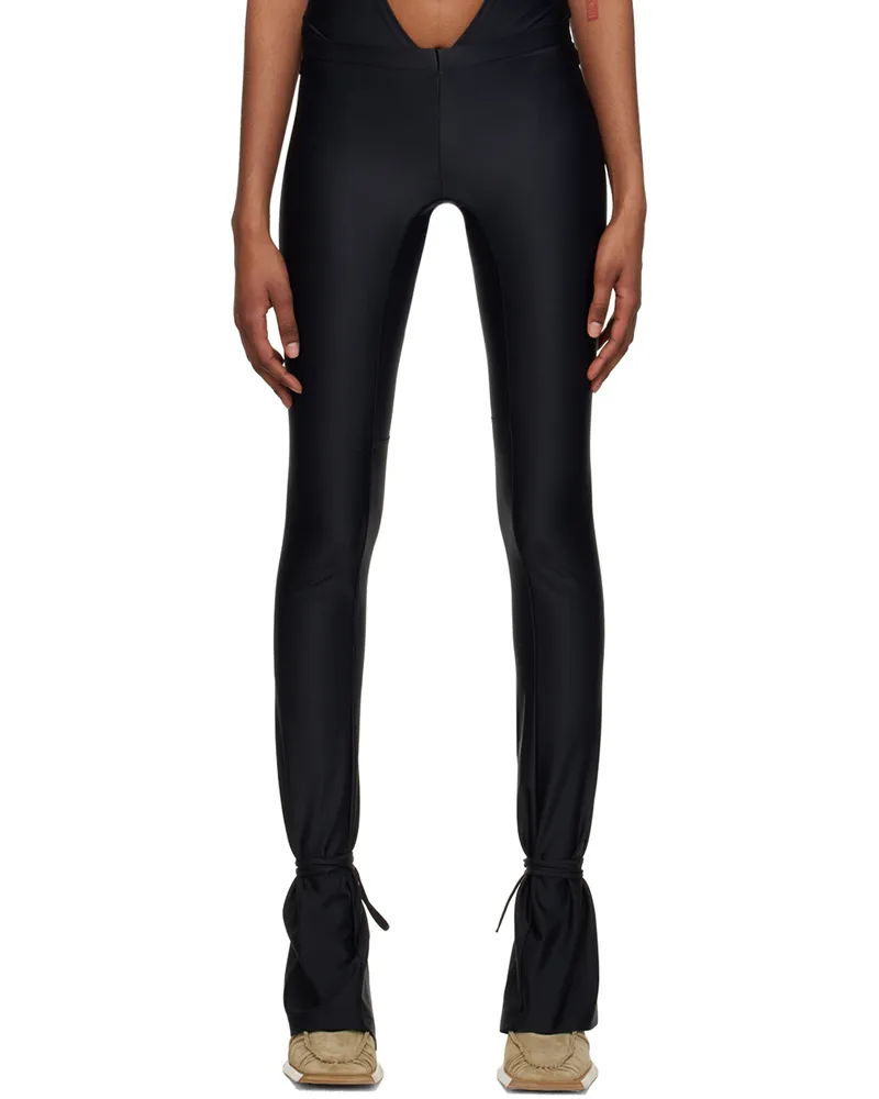 Charlotte Knowles Black Perse Trousers Black