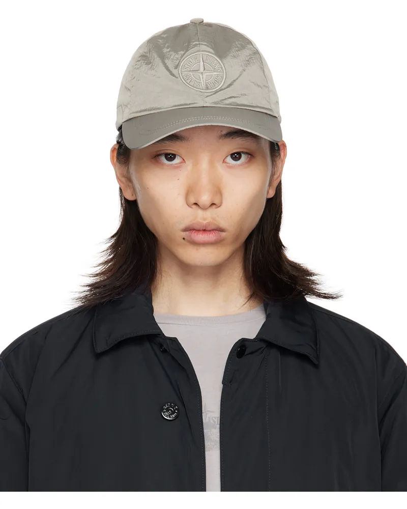 Stone Island Taupe Nylon Metal Cap V0097