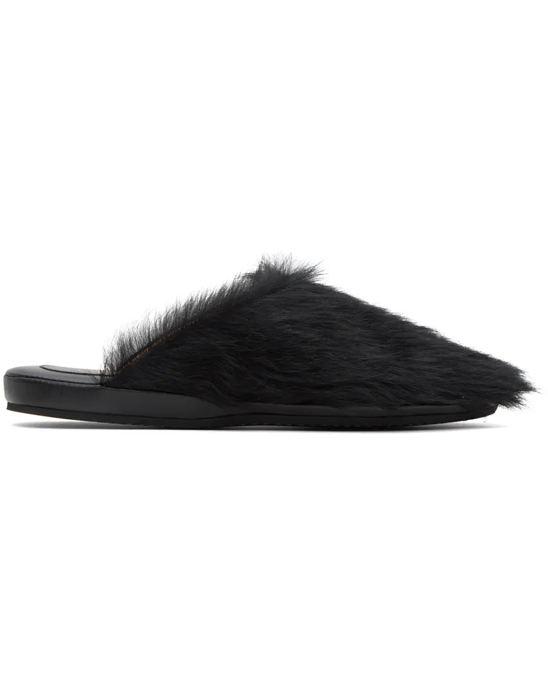 Marni Black Fussbett Sabot Slippers 00n99