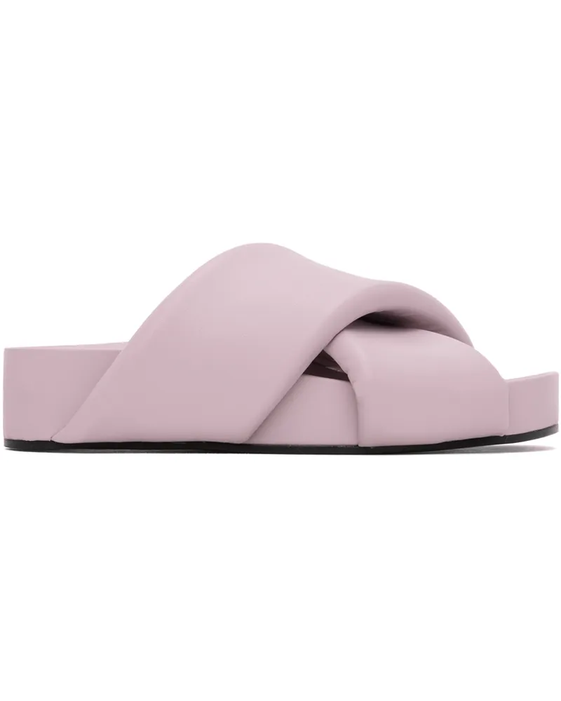 Jil Sander Purple Oversized Wrapped Sandals 536