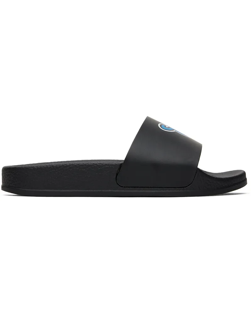 OFF-WHITE Kids Black Pool Slides Black