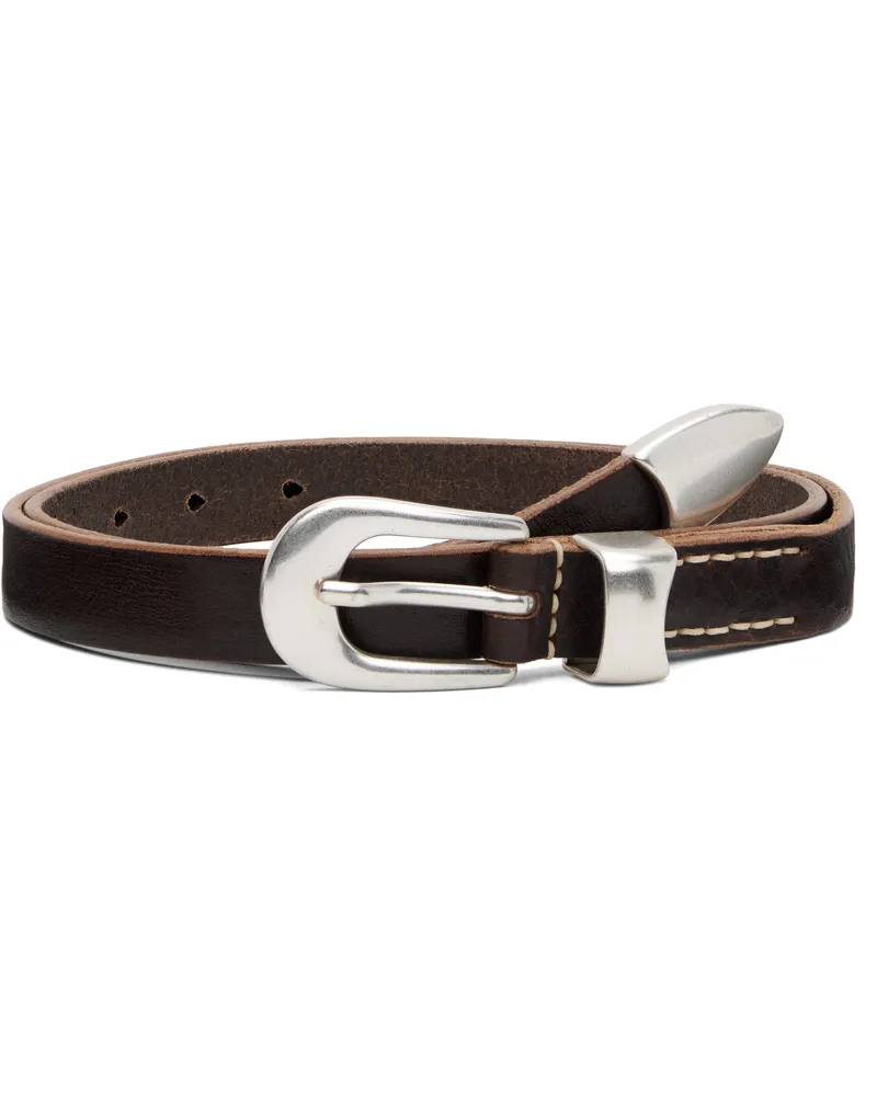 Our Legacy Brown Leather Belt Brown