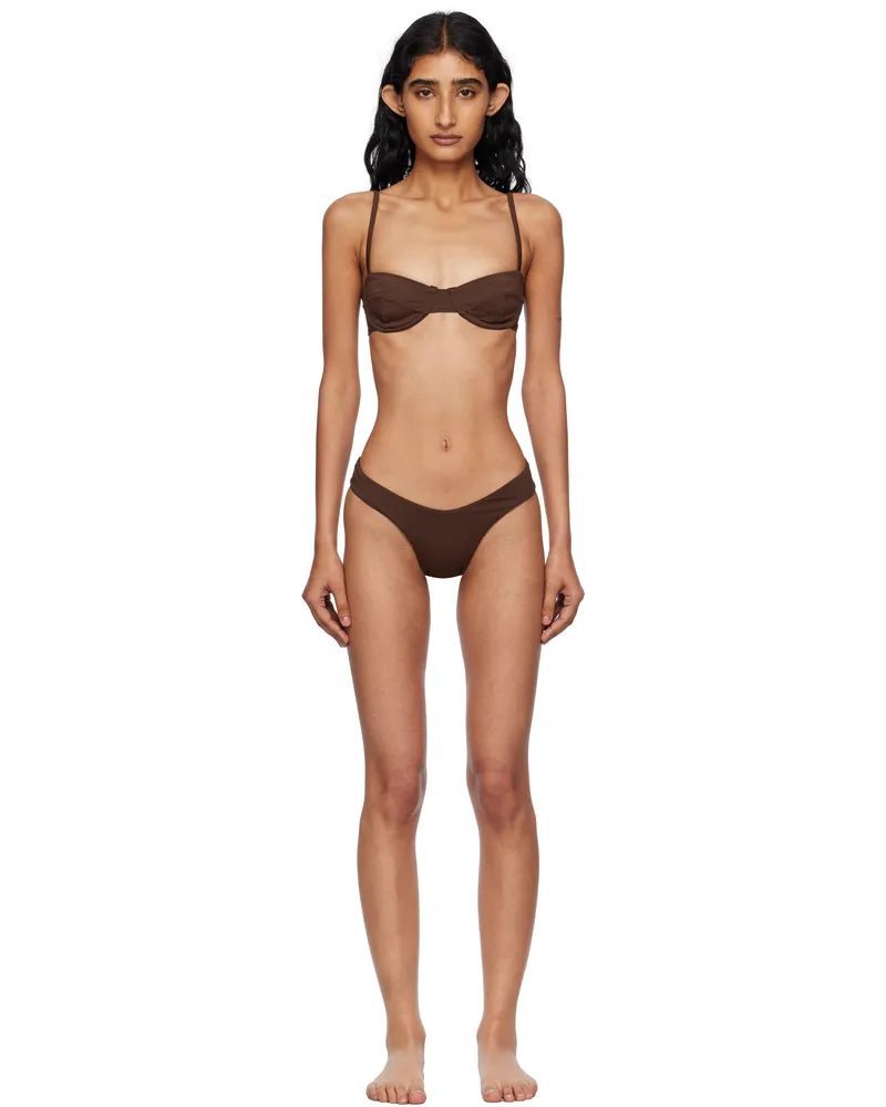 Haight Brown Adjustable Vintage & Leila Bikini Brauna