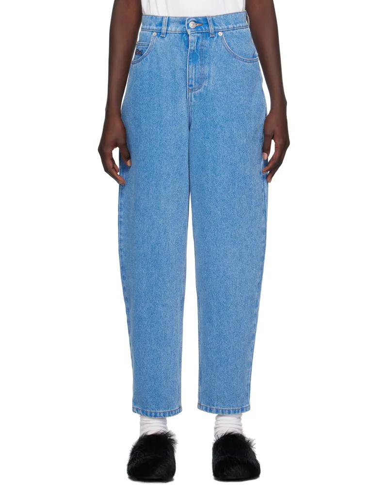 Marni Blue Patch Jeans Bdb44