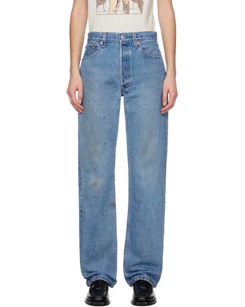 RE/DONE Blue Levi's Edition 90s Jeans Indigo