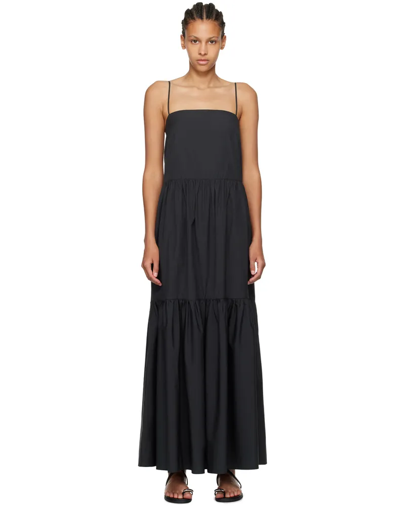 Rag & Bone Black Saige Maxi Dress Black