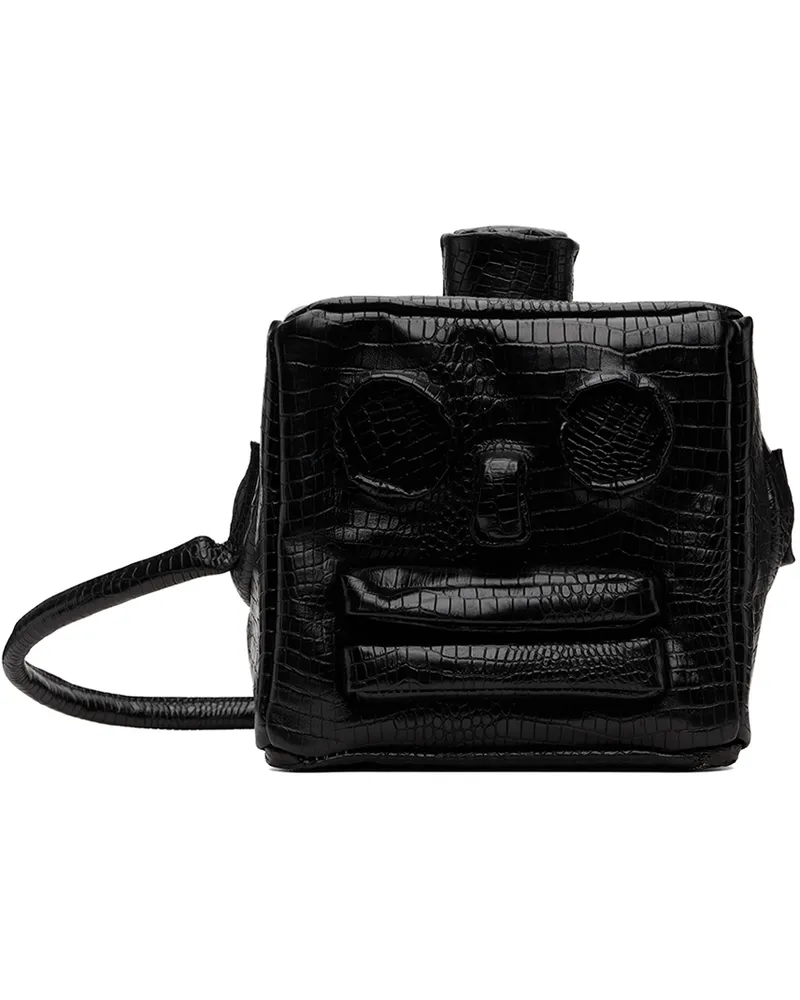 Doublet Black Small Robot Head Bag Black