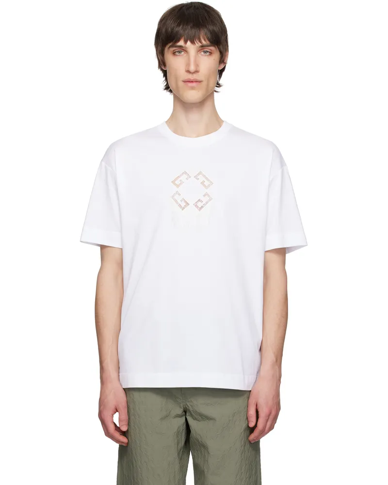 Givenchy White Cotton Monogram 72 T-shirt 100-white