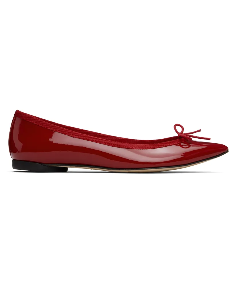 Repetto Red Brigitte Pointy Toe Ballerina Flats Flamme