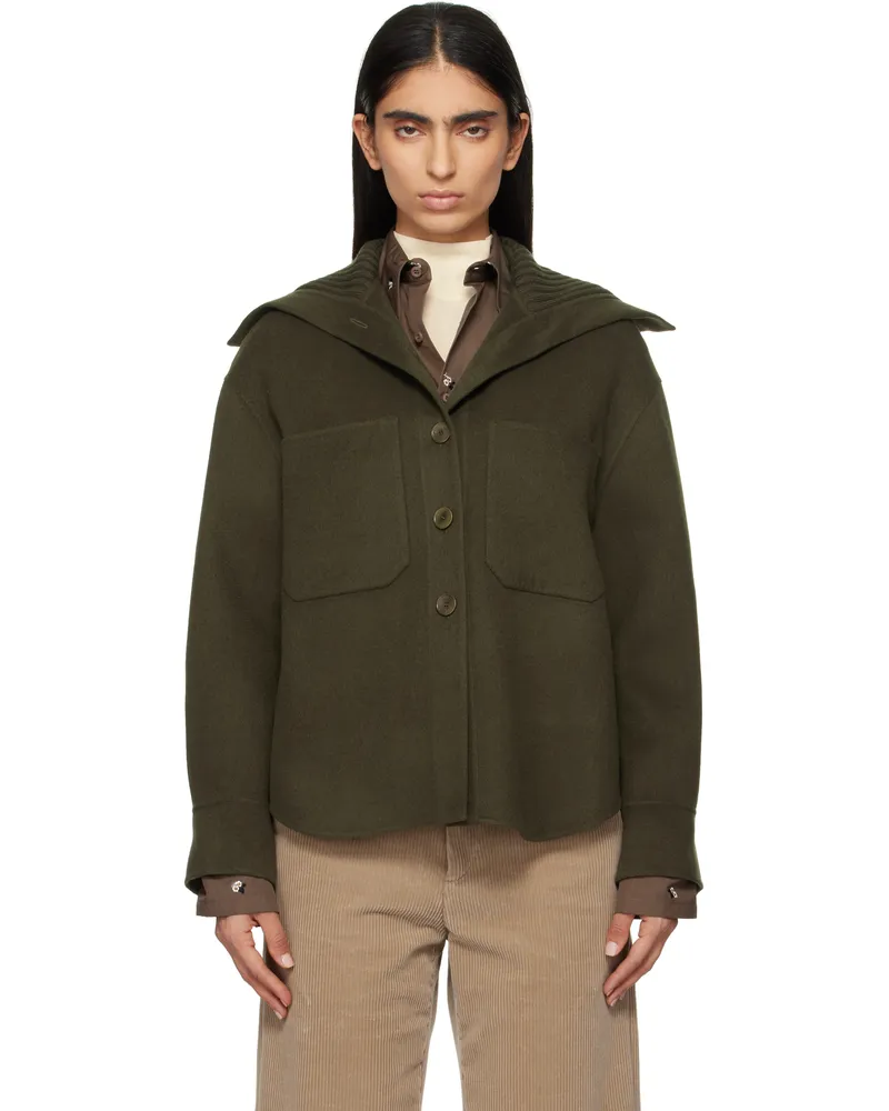 Joseph Khaki Light Double Face Henri Jacket 1203