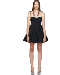 STAUD Black Landry Minidress Black