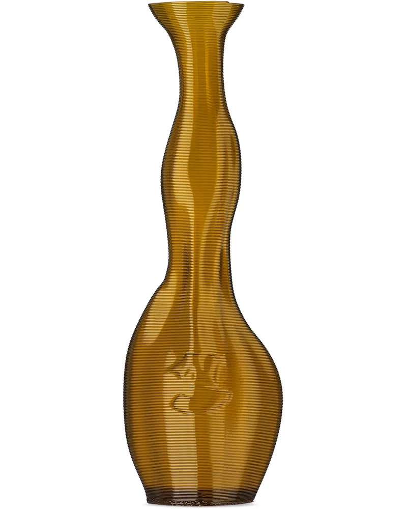 NIKO JUNE Yellow 'Las Projects' Vase Amber