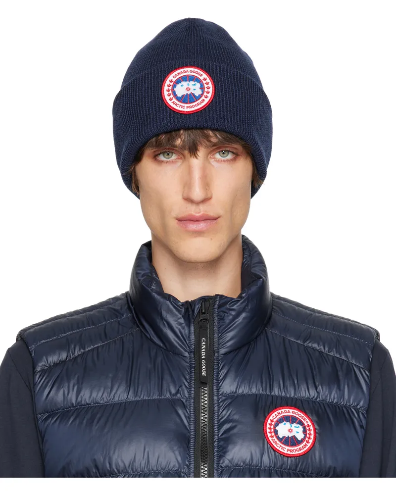 Canada Goose Navy Arctic Beanie Navy
