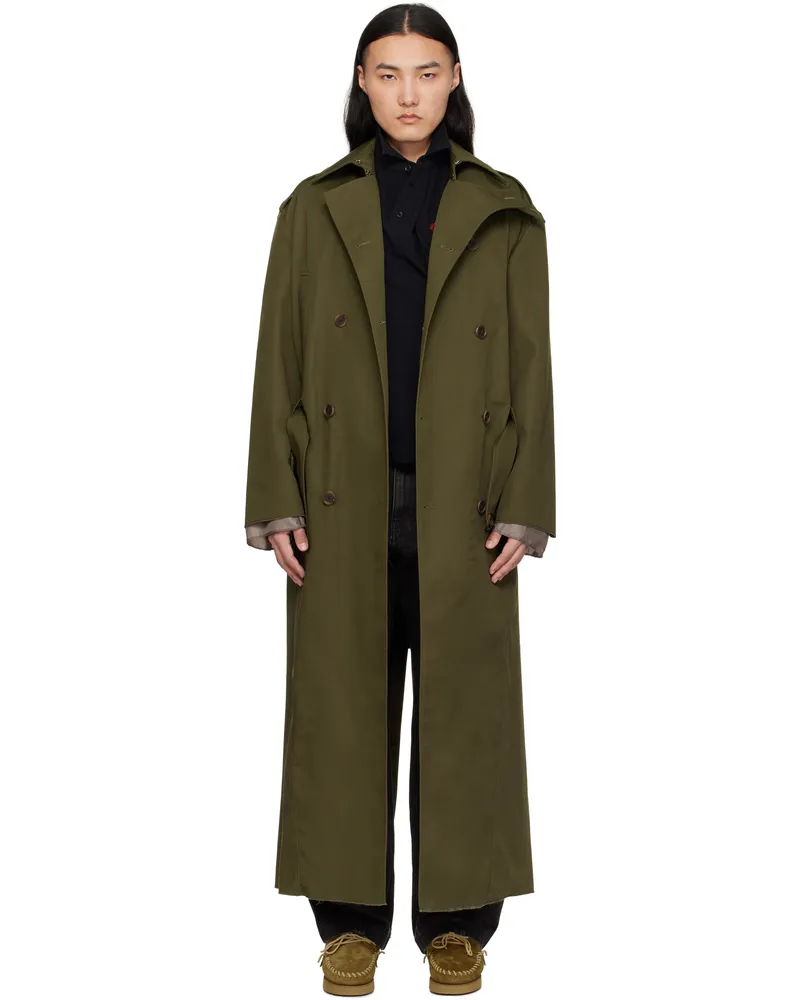 Commission Khaki Hunter Trench Coat Olive