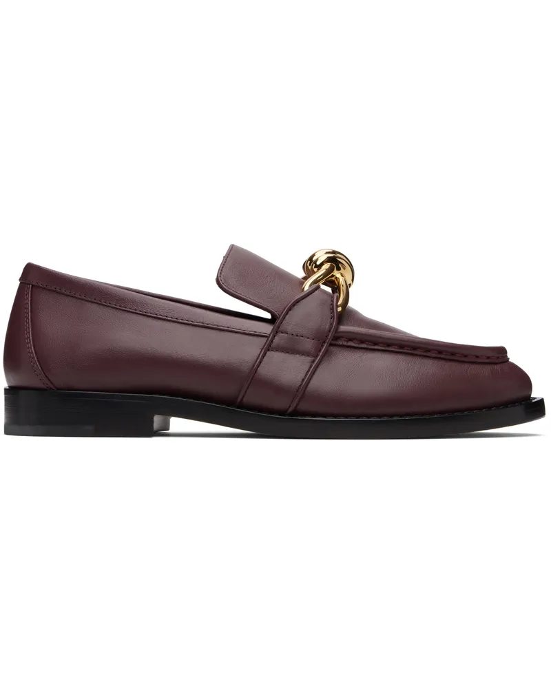 Bottega Veneta Burgundy Astaire Loafers 2240