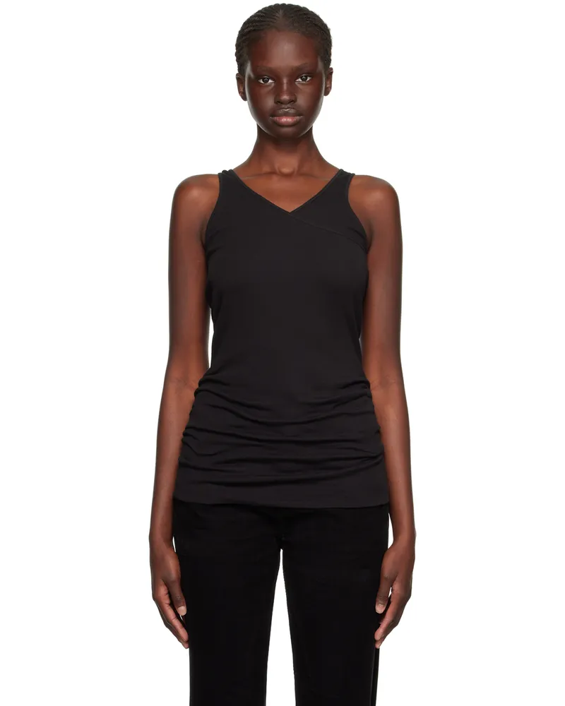 DRKSHDW by Rick Owens Black Double Ziggy Banana Tank Top 09