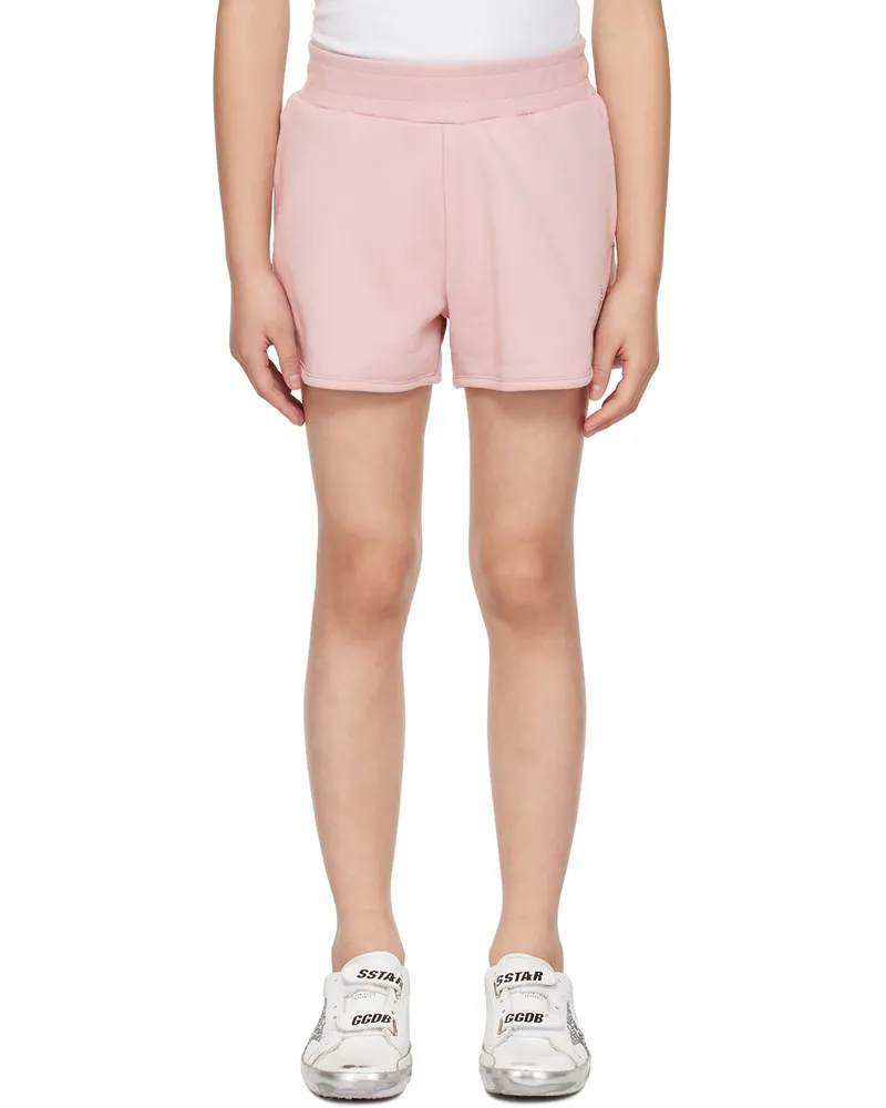 Golden Goose Kids Pink Glittered Shorts 25592