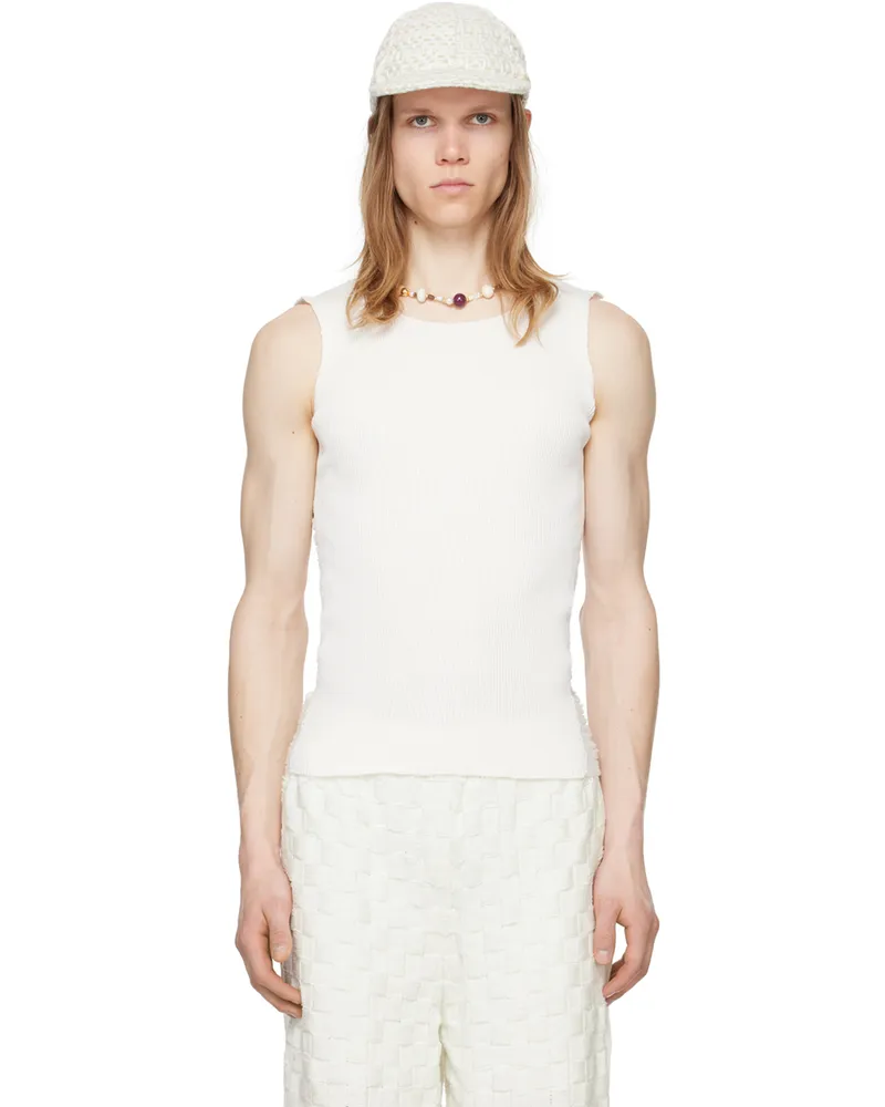 Isa Boulder SSENSE Exclusive White Float Tank Top White