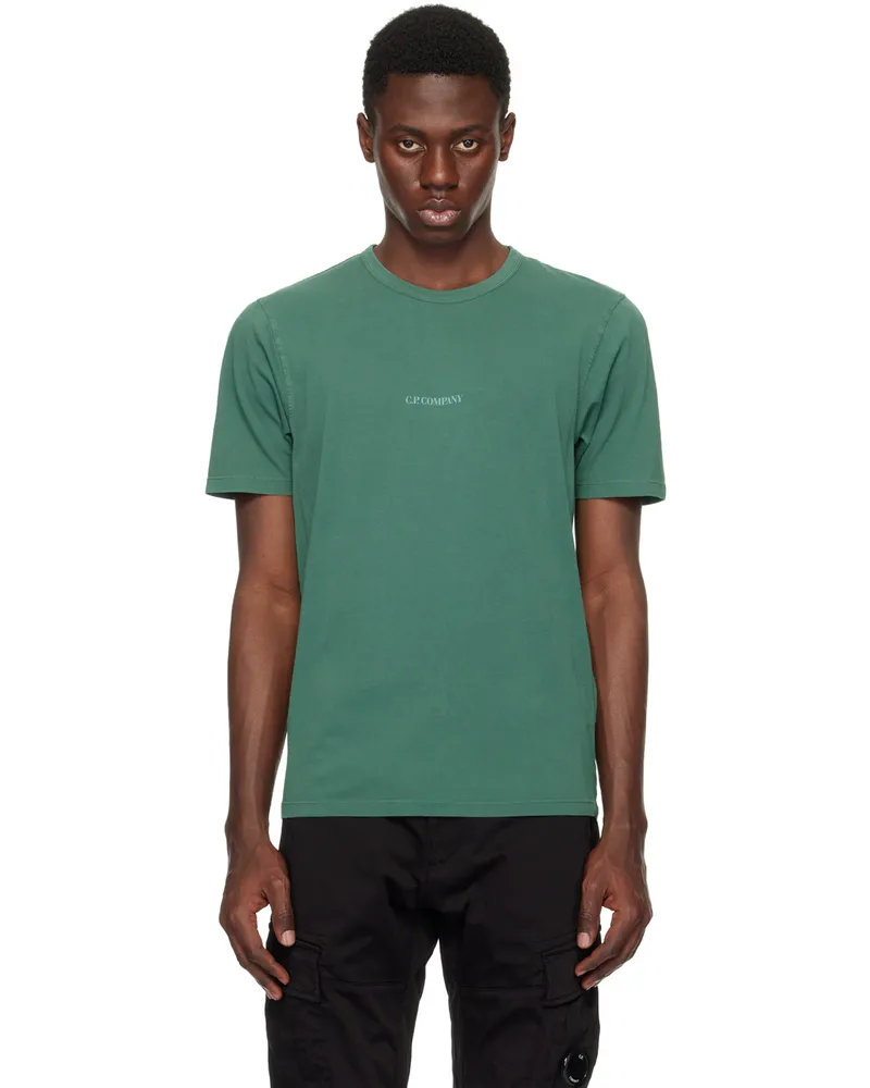 C.P. Company Green Printed T-Shirt Duck