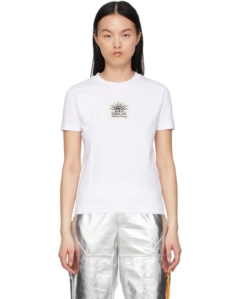 Stella McCartney White Cotton T-Shirt 9000