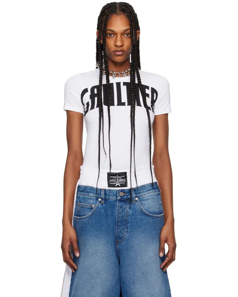 Jean Paul Gaultier White 'The Gaultier' T-Shirt 0100