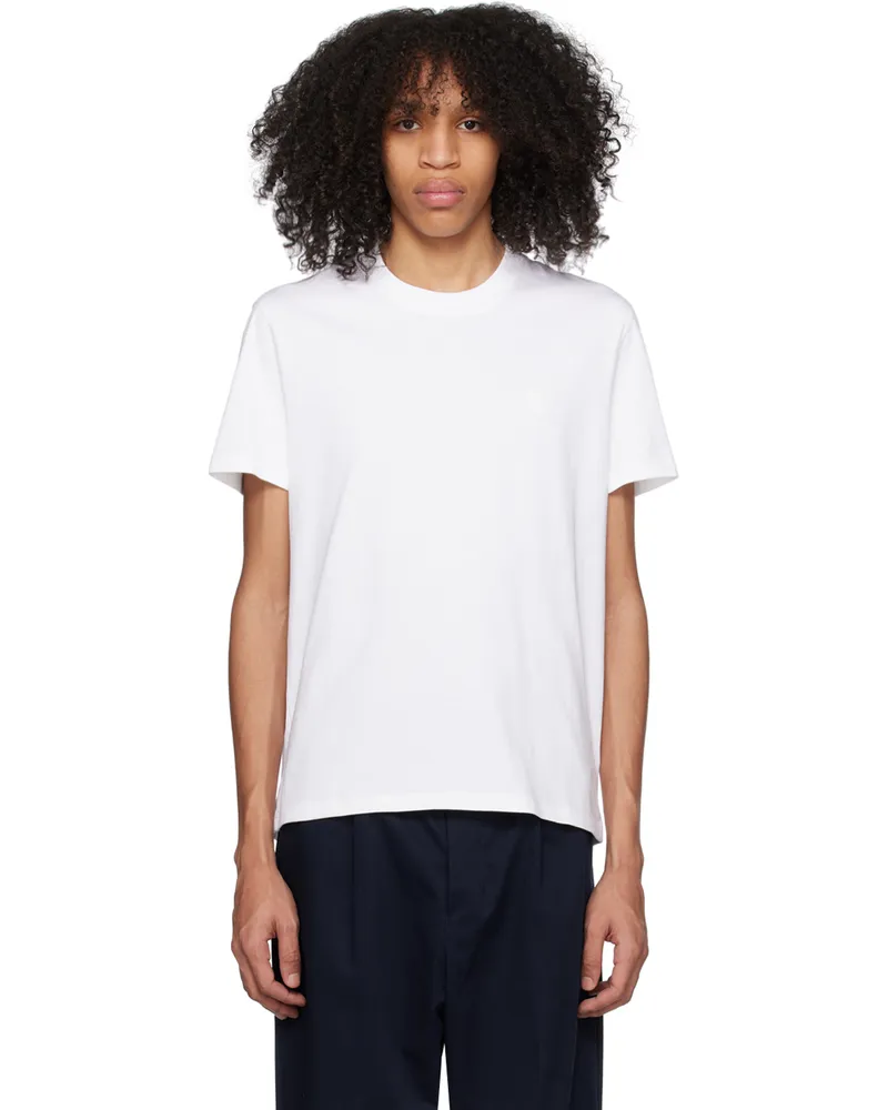AMI Paris White Ami de Cœur T-Shirt Wool