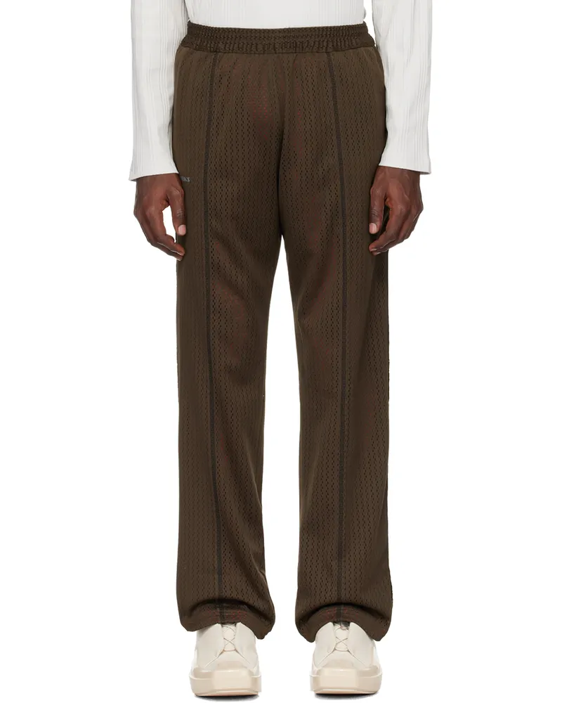 AFFXWRKS Khaki & Red Wrks Sweatpants Olive