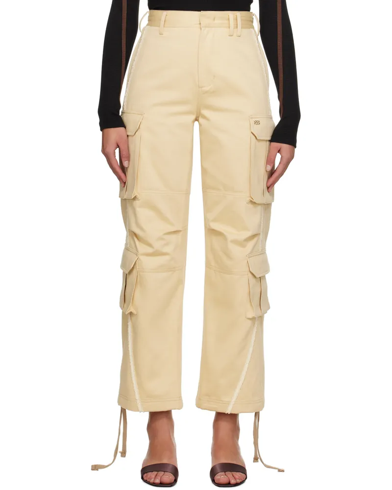 Kijun Beige Sophie Cargo Pants Beige