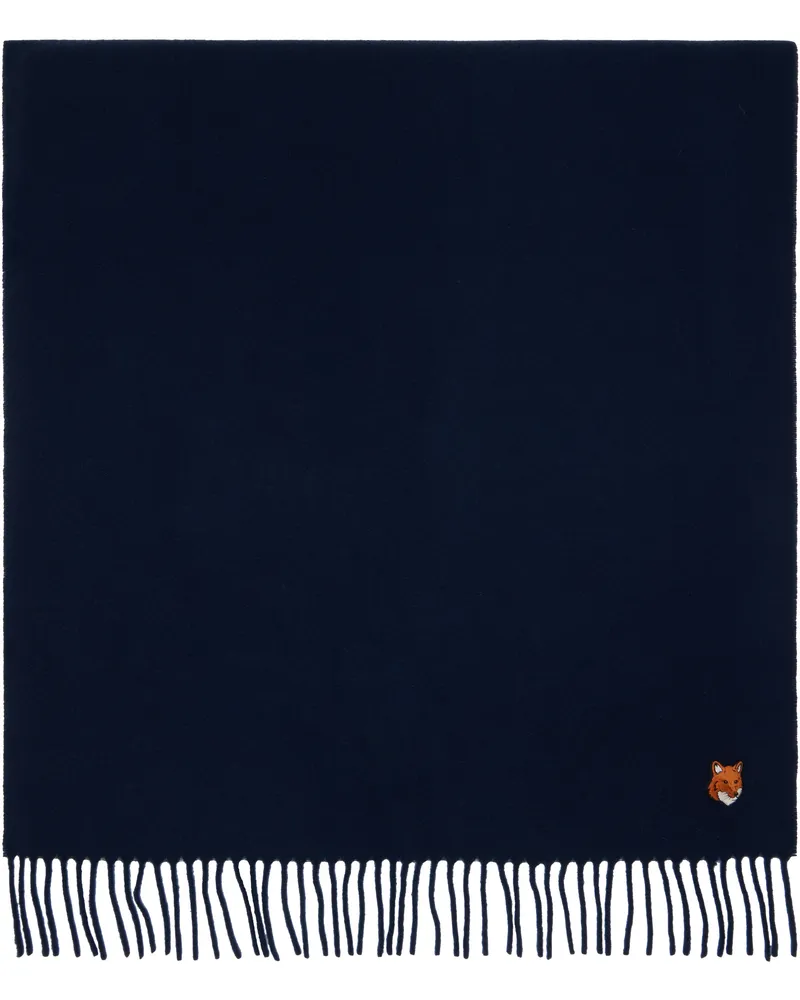 Kitsuné Navy Fox Head Scarf 0413