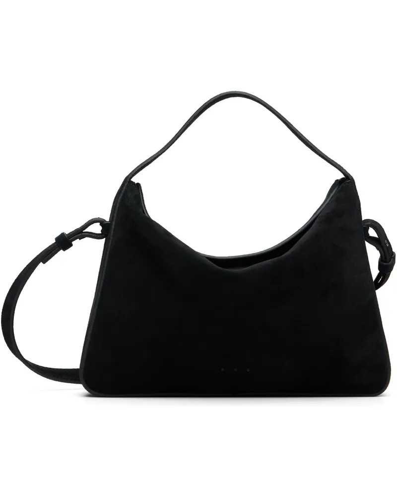 Aesther Ekme Black Soft Baguette Crossbody Bag 101