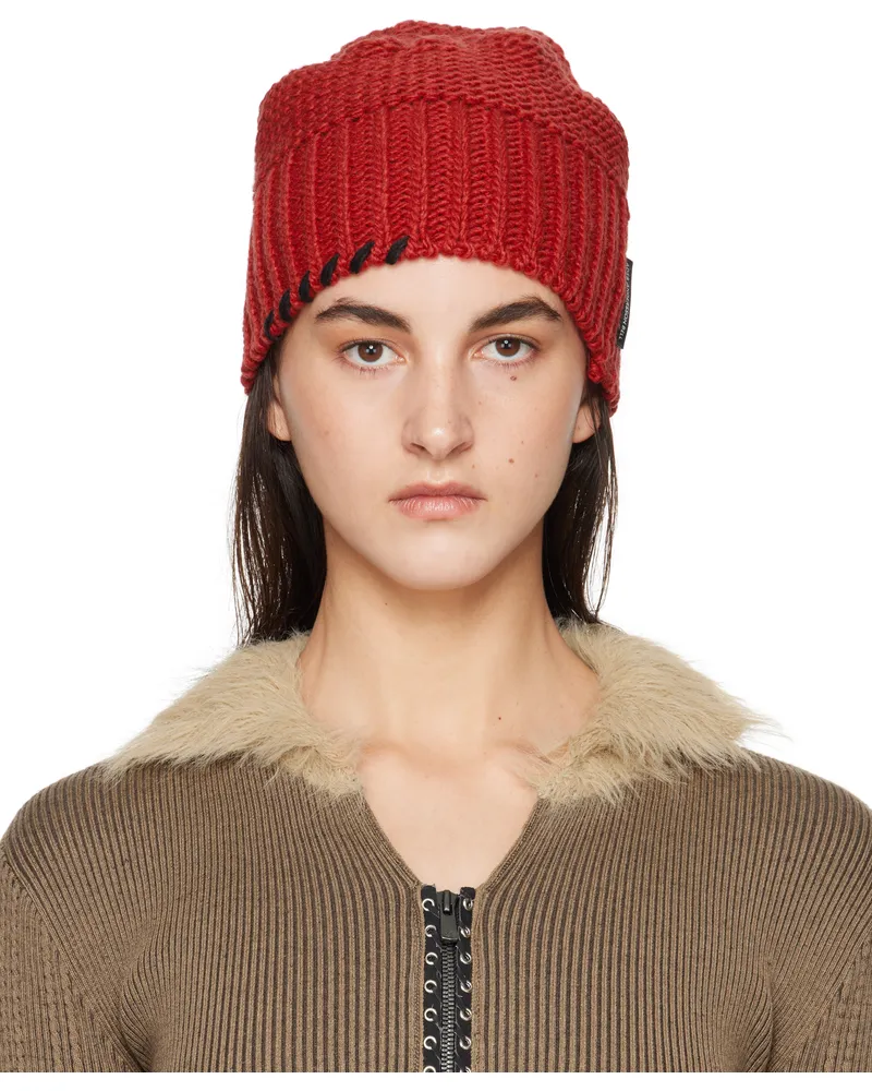 Andersson Bell Red Milano Wool Beanie Red