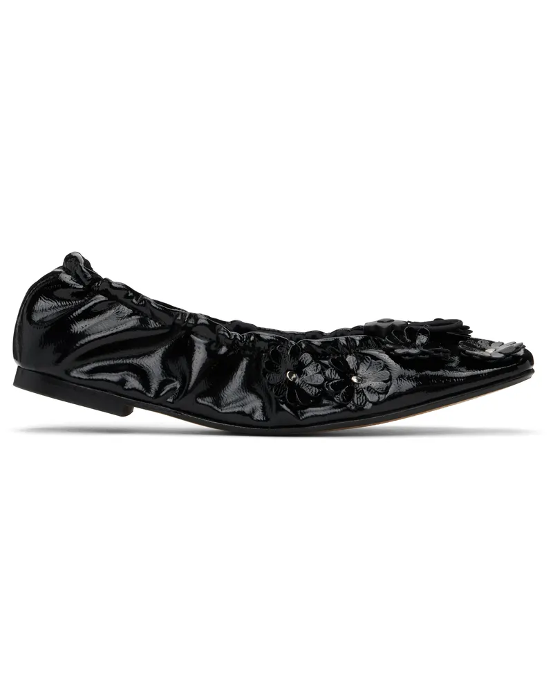 Cecilie Bahnsen Black Orbella Ballerina Flats Black