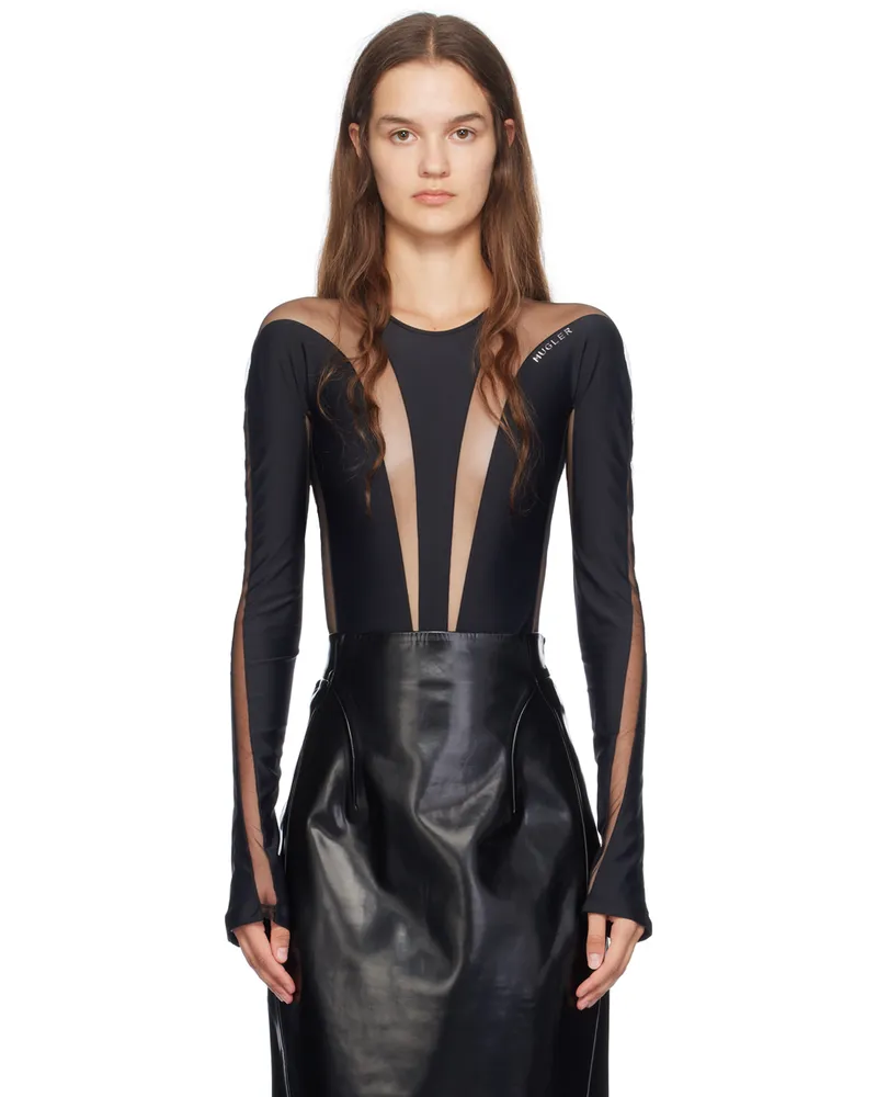 Thierry Mugler Black Shaping Bodysuit B1919