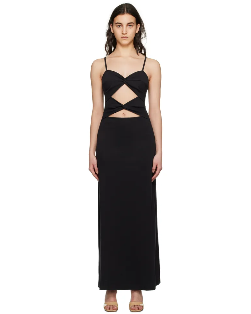 Anna Quan Black Natalia Maxi Dress Onyx