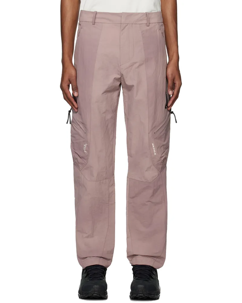 ACW* Purple Irregular Dye Cargo Pants Mauve
