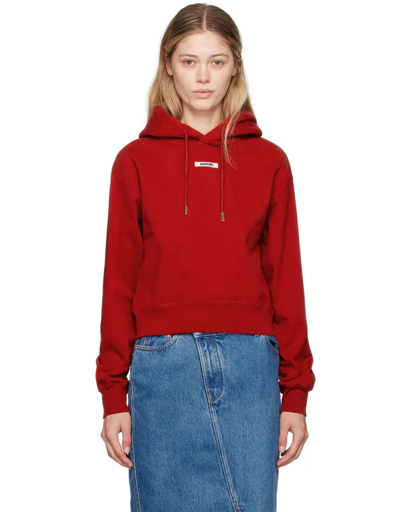 Jacquemus Red La Casa 'Le hoodie Gros Grain' Hoodie 480
