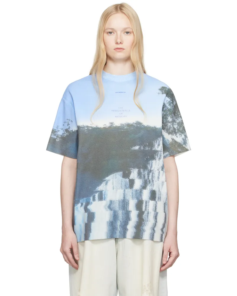 Adererror Blue Half Sleeve Knit Product. 61 T-shirt Blue