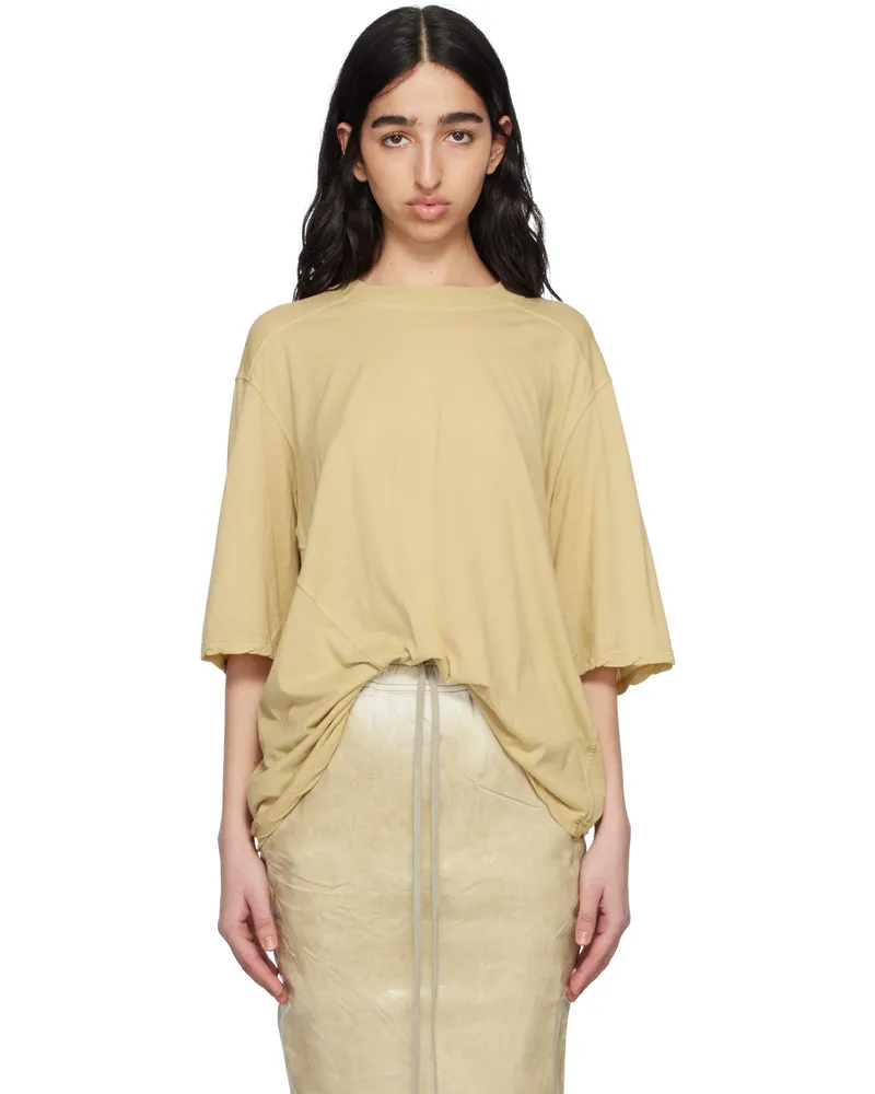 DRKSHDW by Rick Owens Beige Hollywood Walrus T-shirt 81