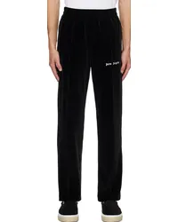 Palm Angels Black Embroidered Track Pants Black